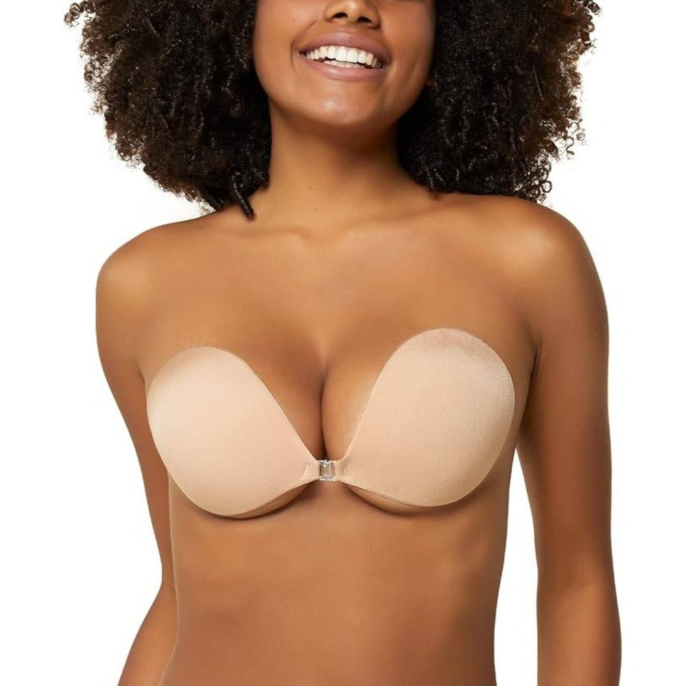 MSRP $32 Niidor Adhesive Bra A-Cup Strapless Sticky Invisible Push up Silicone